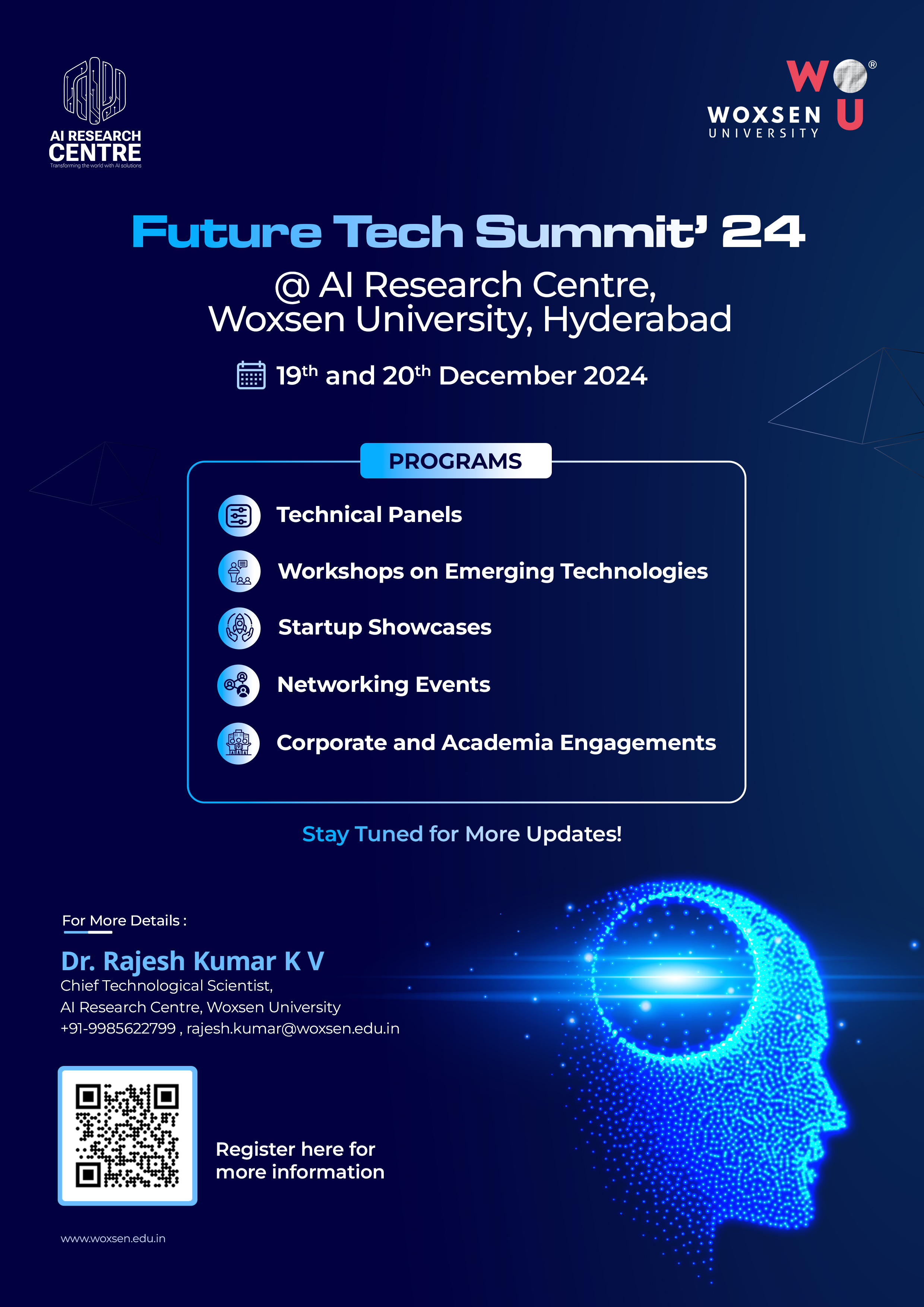 Flyer for Future Tech Summit'24 Intro psd