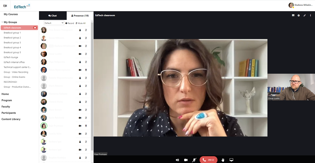 Kaja R at EdTech 2021 seminar