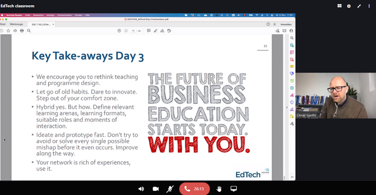 Omar L at EdTech seminar 2021