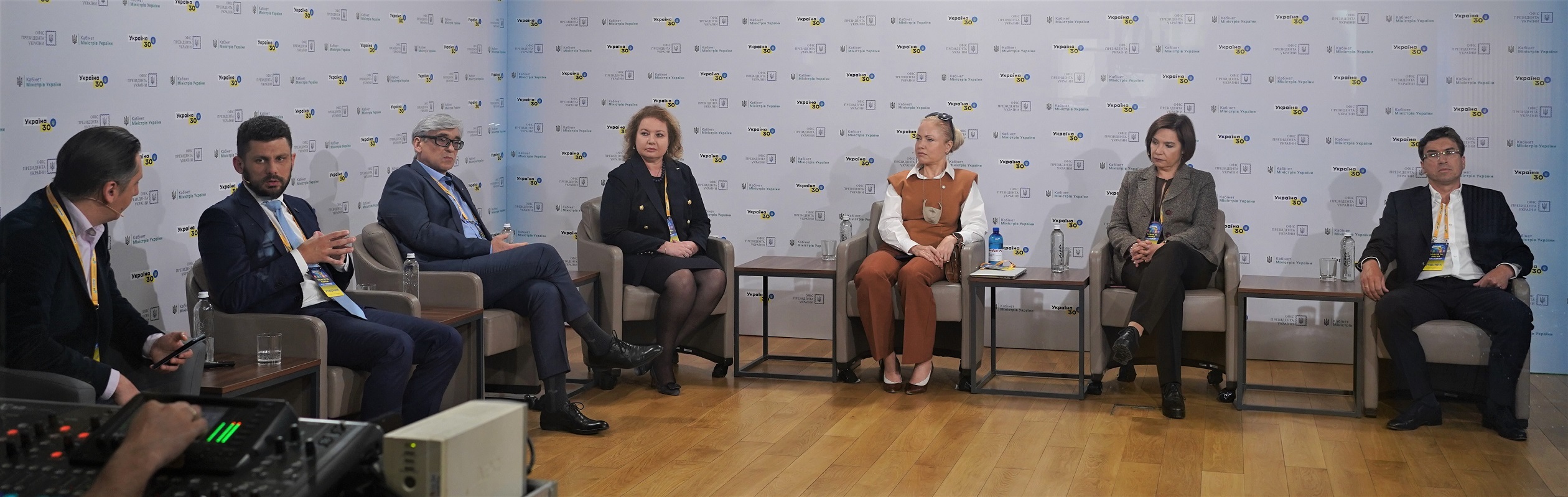 Prof. Iryna Tykhomyrova during the discussion