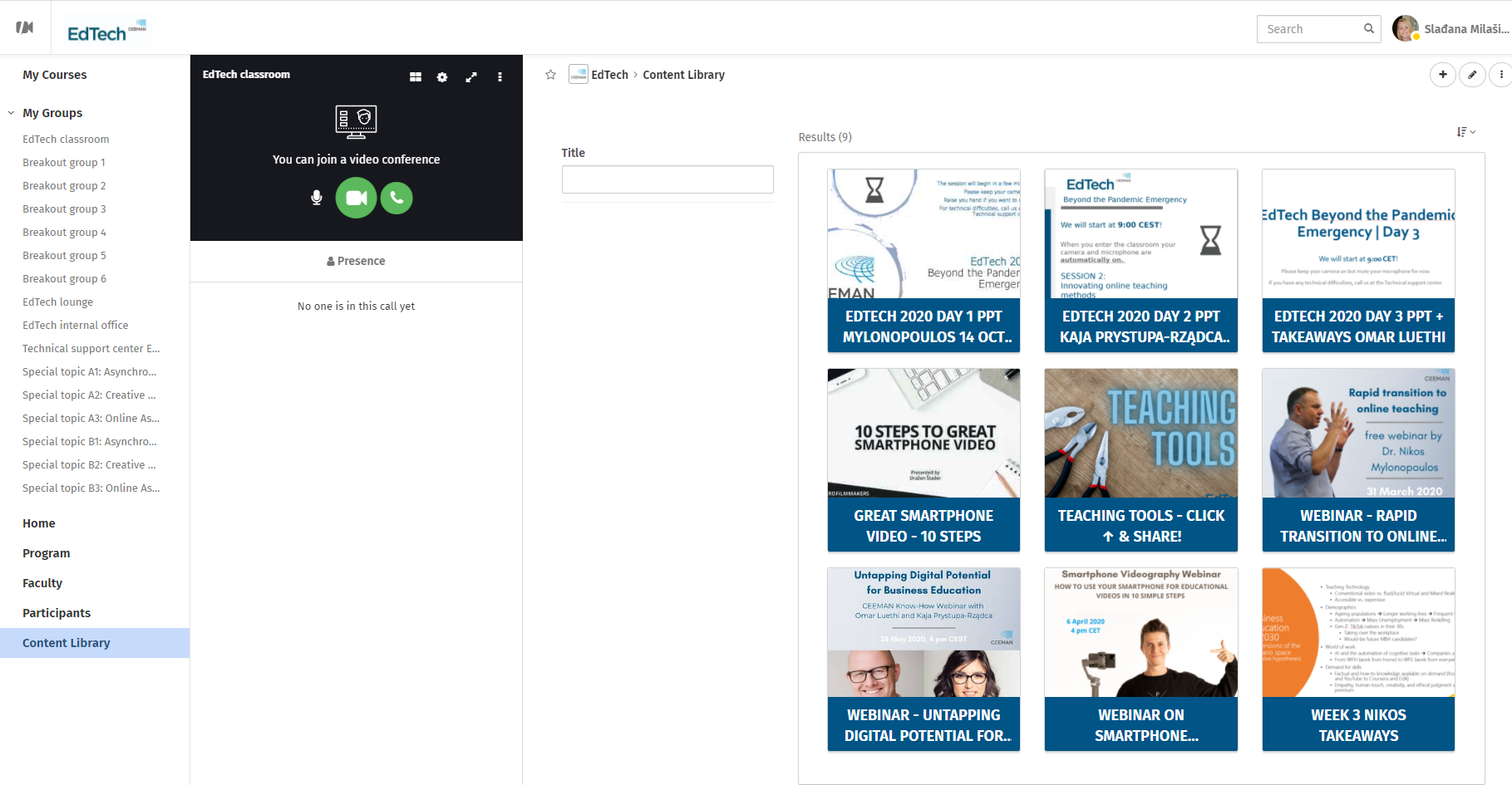 Content Library